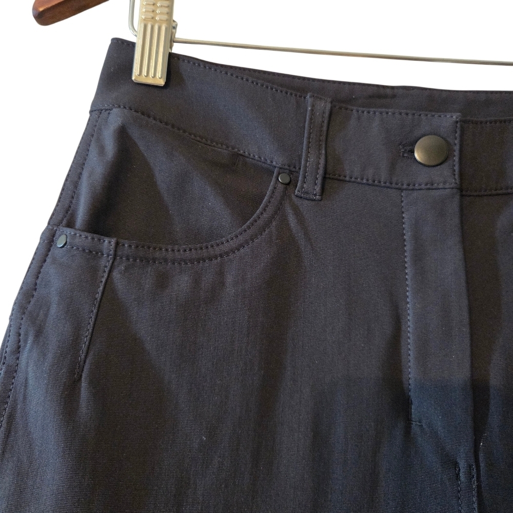 Lululemon Women's Pants Black Size 6 City Sleek 5 Pocket 7/8 Casual Everyday - Picture 9 of 14